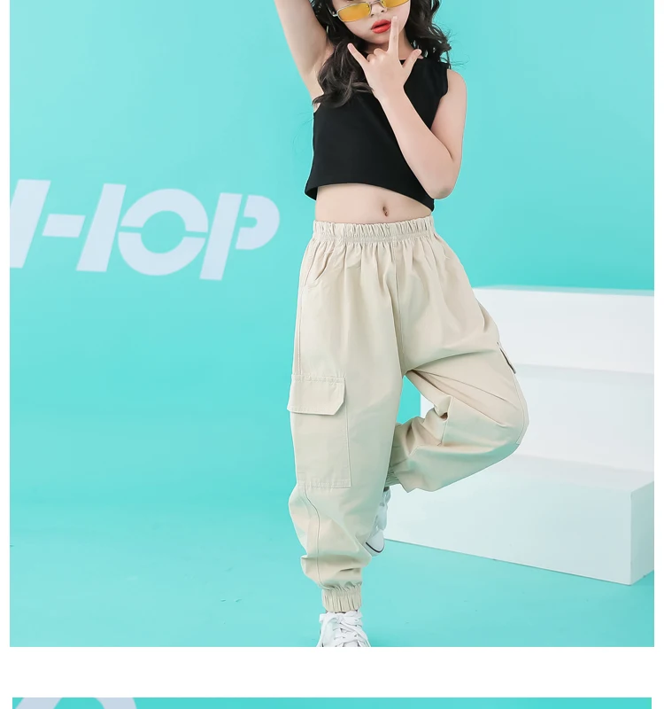 Summer girls clothes set 8 10 12 14 Years Hip hop T shirt pants hip hop dance costumes kids baby Girl summer clothes girls sets clothing (7)