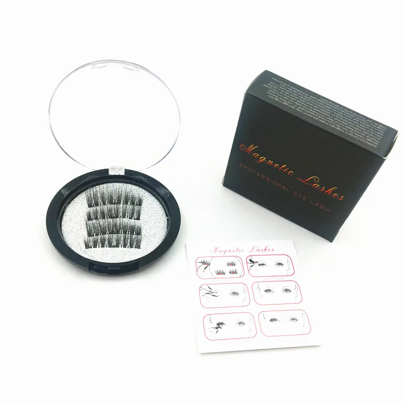 4 шт. Многоразовые Накладные ресницы 3D магнитные|natural eyelashes|false eyelashes longfalse |