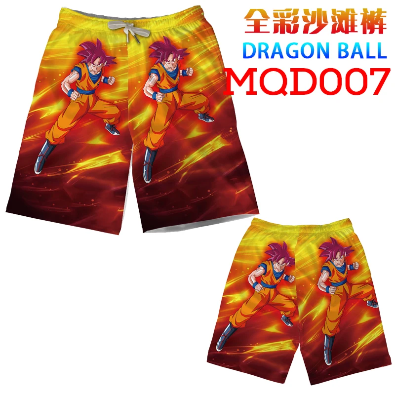 Аниме Драконий жемчуг Супер Saiyan Сон Гоку цветные шорты с 3D принтом Летние повседневные шорты пляжные шорты мужские шорты для мальчиков
