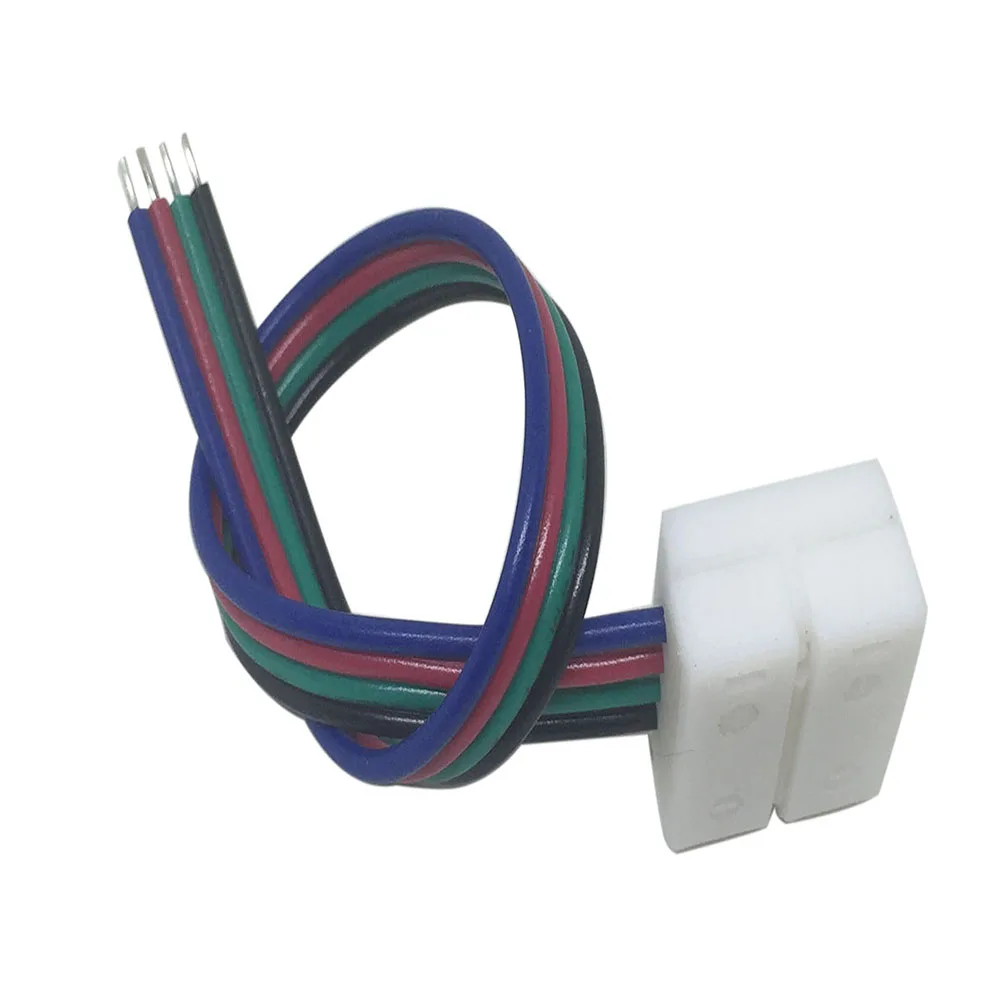 10mm 4 pin Solderless Lengthen Connectors for 5050 RGB LED Strip or