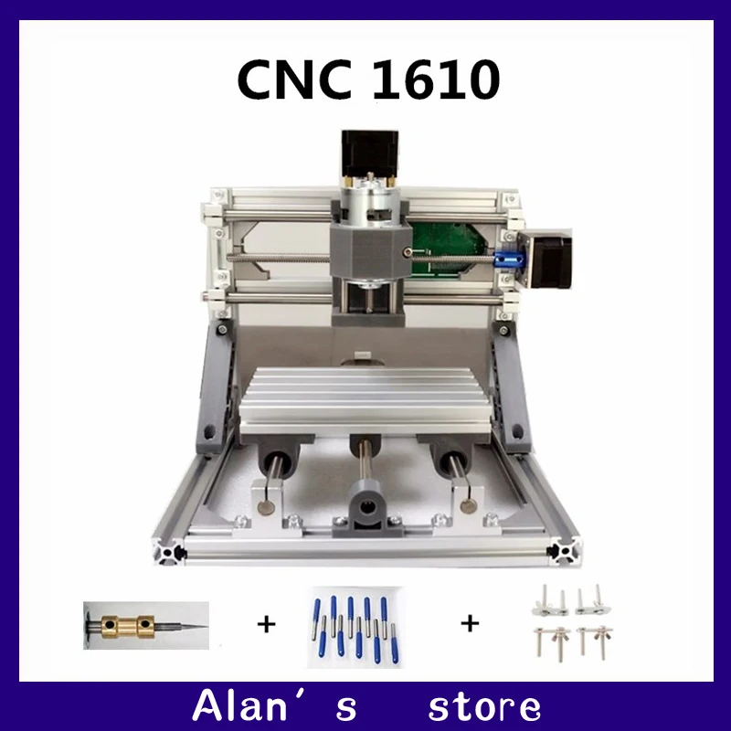 

CNC DIY 1610 ER11 GRBL control mini CNC machine tools, PCB milling machine, laser engraving machine Woodworking router best toys