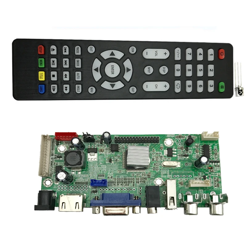 

Car monitoring LCD driver board universal AV board HMDI/VGA/USB/2AV v59.AV2