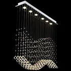 VALLKIN Luxury LED Crystal Pendant Lights Modern Hanging Lamps Fixtures for Indoor Home Mall Store with Ac 100 to 240v