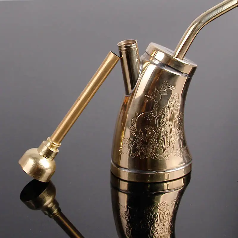 Creative Multifunction Portable Water Filter Pipe Copper Hookah Smoking Pipe Tobacco Smoke Mouthpiece Cigarette Holder
