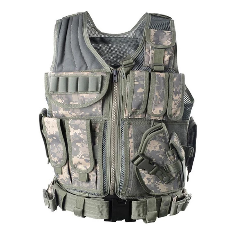 

Camo Hunting Vest Men Tactical Vest Molle Military Tactical Paintball Assault Shooting Outdoor Hunting Body Armor
