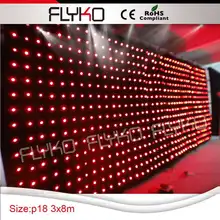 Продукт Крытый Гибкая светодиодная занавеска ткань для ночного бара диджейский украшение для сцены