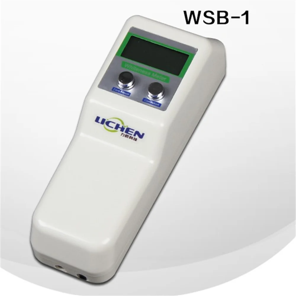 

WSB-1 Portable digital whiteness meter Handheld whiteness tester For paper/Flour/Paint/Spinning with aluminum box for EMS
