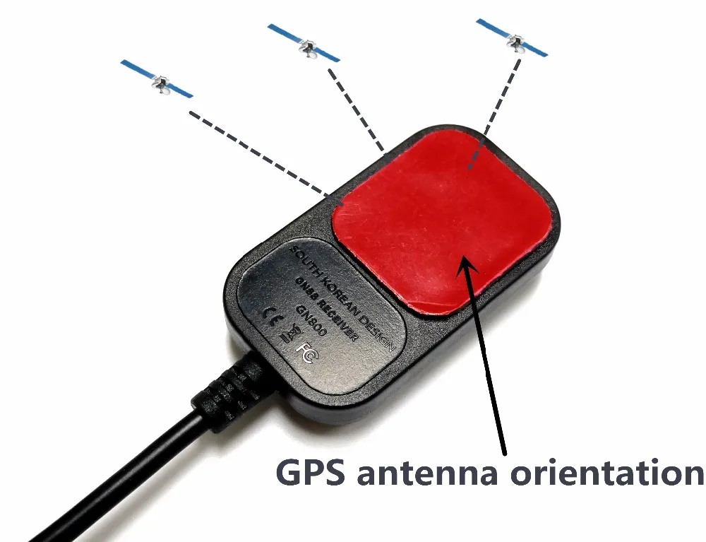 Gps антенный приемный модуль для высококачественной автомобильной камеры, маленький регистратор вождения 3,5 мм разъем для наушников 0,5 м кабель, STOTON GN800