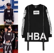 2017 HBA männer Hip Hop Sweatshirts Reißverschluss Design Männer Langarm Freizeithemd Pullover Haube Durch Luft Streetwear Kleidung