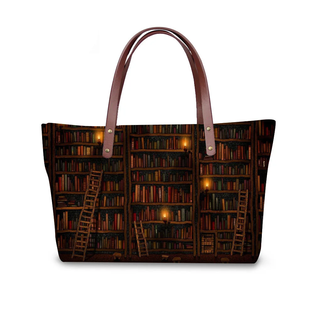 

Women Shoulder Bag Casual Tote Bolsa for Teenager Girls Top-handle Bags Vintage Library Shopper Bag Beach Handbag Clutch