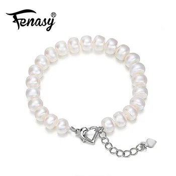 

FENASY bracelet charms bracelet freshwater 8-9mm natura pearls bracelets for women pearl bracelet for women,Pearl jewelry