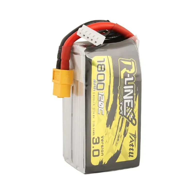 TATTU R-Line версия 3,0 V3 1300/1550/1800 mAh 120C 4S 2000 V Lipo аккумулятор с разъемом XT60 для FPV Racing Drone RC Quadcopter