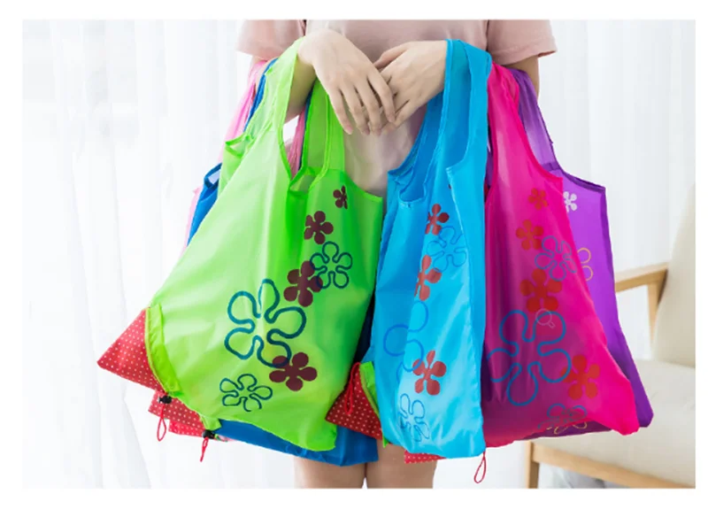 Горячая креативная Экологичная сумка для хранения сумки клубника складные сумки многоразового использования для покупок складной продуктовый нейлоновый эко-сумка