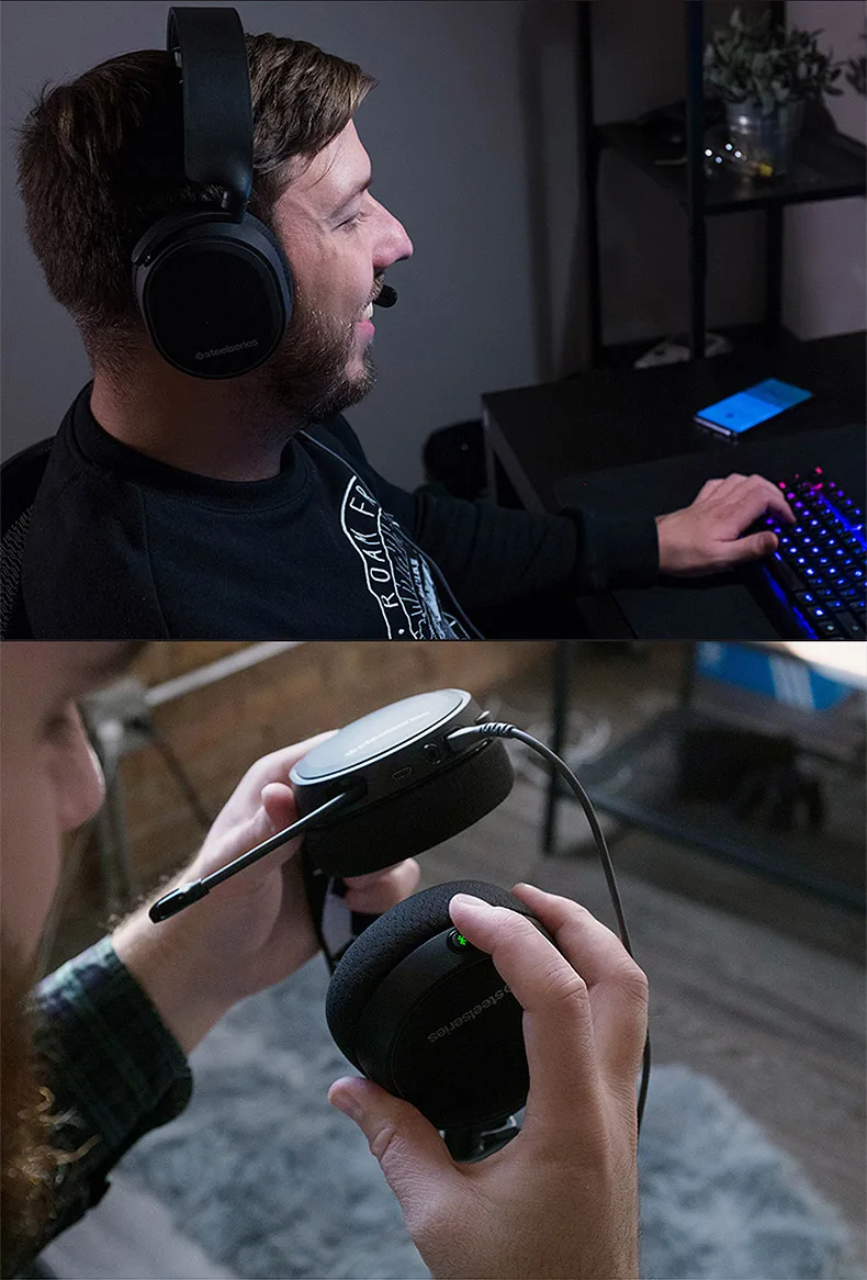 SteelSeries Arctis 3 Bluetooth наушники Version игровая гарнитура с креплением на голову игровые Bluetooth наушники