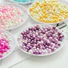 2/3/4/5mm PEARLS ABS Immitation Round Flat Back Resin Cabochon Beads Pearl Finish Pearl Gems DIY Crafts ► Photo 2/6