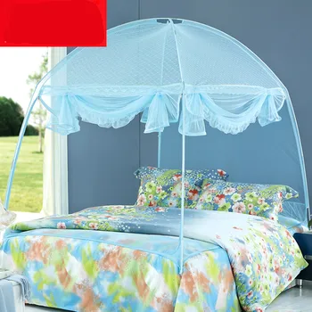 

New arrival Mongolian yurt mosquito net with zipper three-door dome student dormitory mosquito net with the bottom