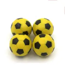 4 шт. Настольный Футбол шары желтый и черный Футбол стола шары-36 мм эко Материал и специальные Дизайн мини Футбол