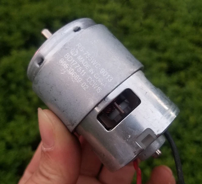 Online MABUCHI RS 755WC 9013 755 sierra eléctrica Motor de alta velocidad cc 12V 14,4 V 18V 20200RPM potencia nominal 204W