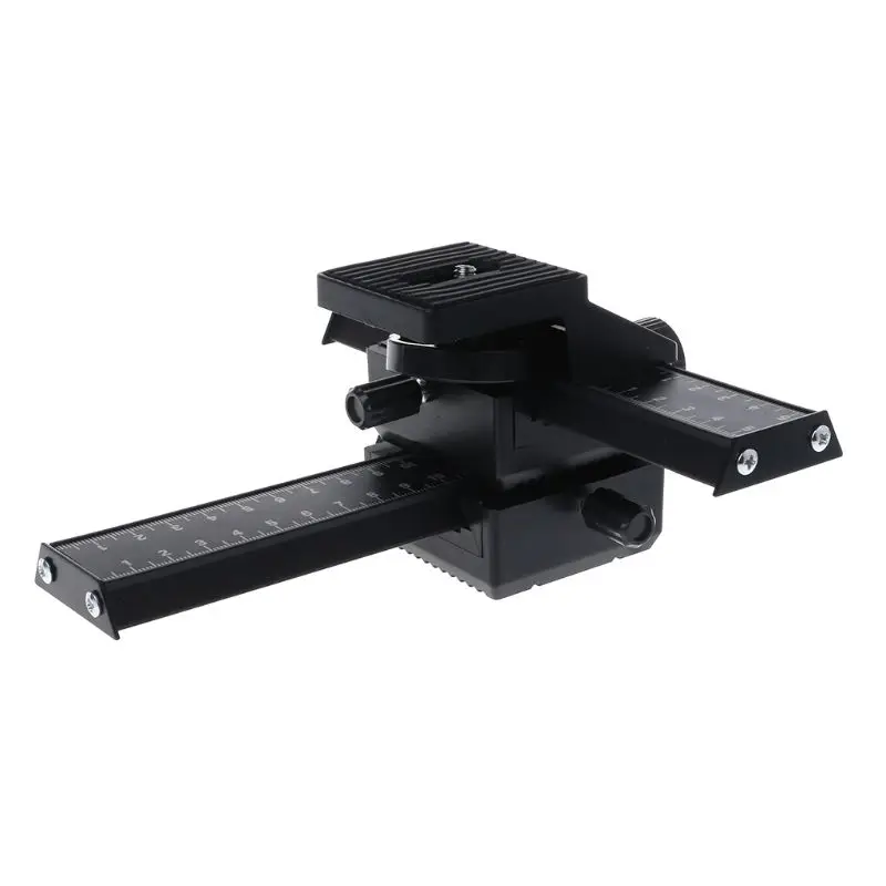 

Macro Focusing 4 Way Focus Rail Slider Gimbal Close-Up Shooting Bracket Standard 1/4 "Screw for Canon Nikon Pentax Olympus Sony