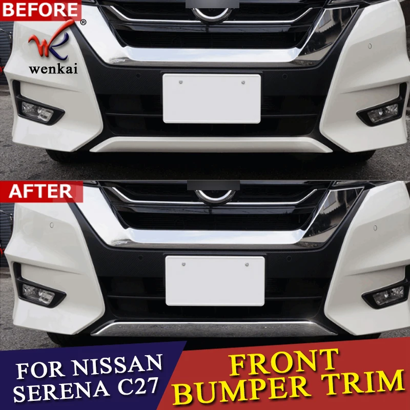 АБС-пластик хром для Nissan SERENA C27 дорожная звезда переднего бампера накладка стайлинга автомобилей
