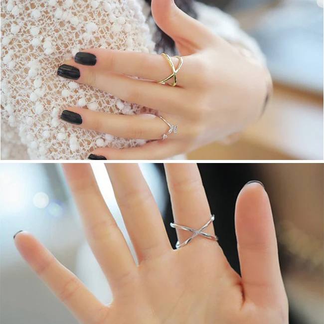 Hot 2015 New Fashion Korean Ring Hollow Rings Simple Design Female X