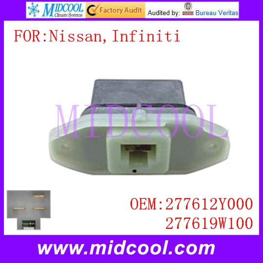 New Blower Motor Resistor use OE NO. 277612Y000 27761 2Y000 277619W100 ...