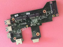 For Dell inspiron N7110 17R Vostro 3750 0NVJ4 CY4GM USB motherboard Ethernet NIC Audio WIFI Lan Card DA0R03PI6D0 REVD mainboard