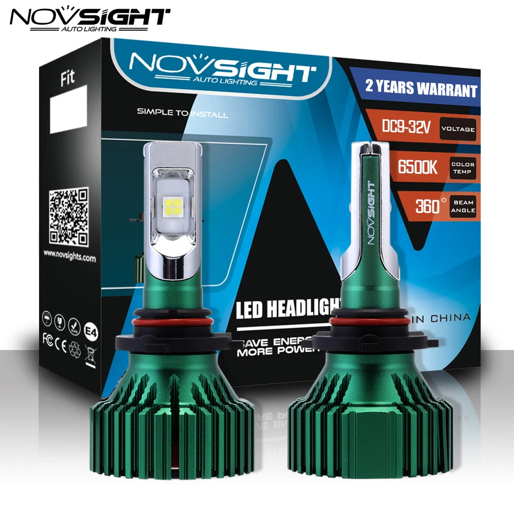 2x Novsight H11 10000LM 60W LED Headlight Conversion Kit Car Bulb Fog Lamp 6500K