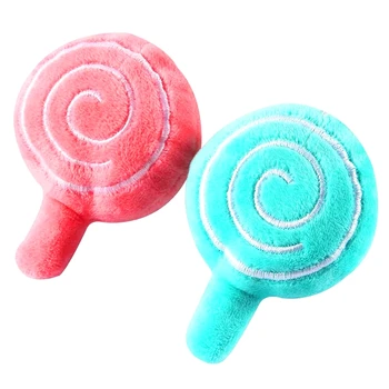 

FREE SHIPPING BY DHL 100pcs/lot 2019 Lovely Lollipop Keychains Plush Lollipop Shaped Keyrings for Kids Gifts