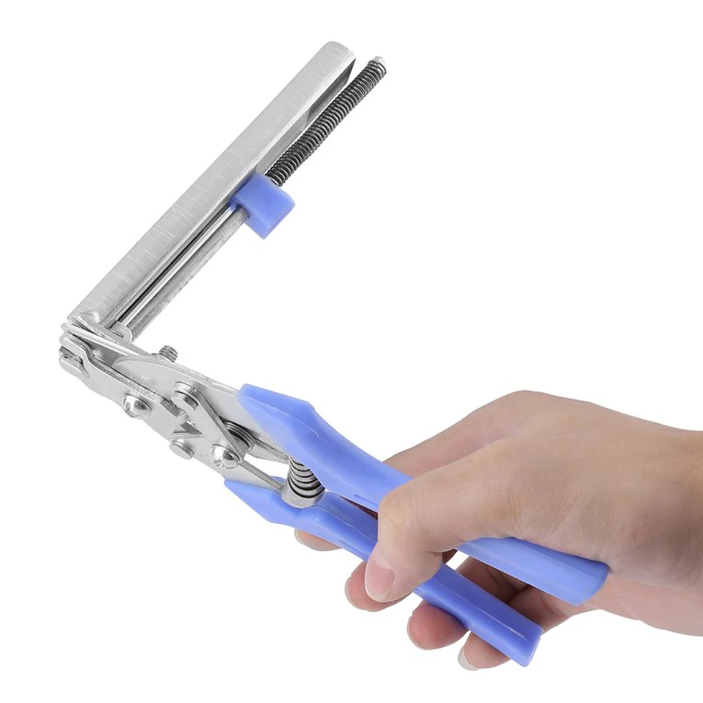 

High Quality Semi-Automatic M Forceps Poultry Cage Fastening Clamp Clip with 600PCS M-Type Nails