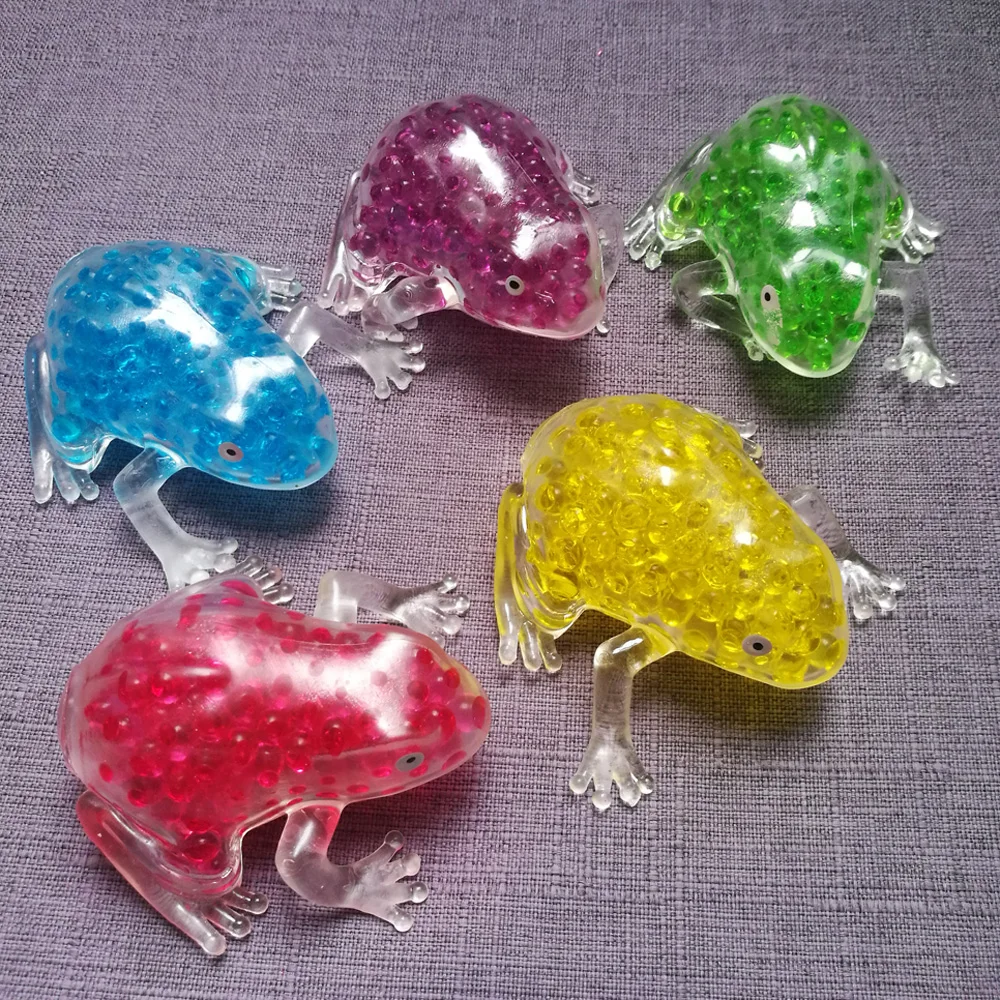 Novelty Soft Frog Bead Gel Stress Sensory Ball Fidget Autism Relief DIY Toy