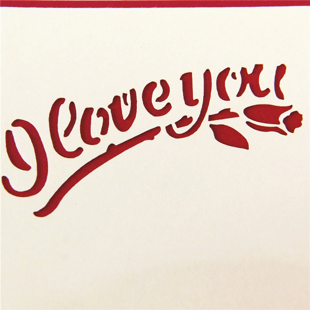3D Поздравительные открытки на день рождения подарочные открытки на заказ лазерная резка сердце пустые романтические приглашения свадьба любовь письма сообщения