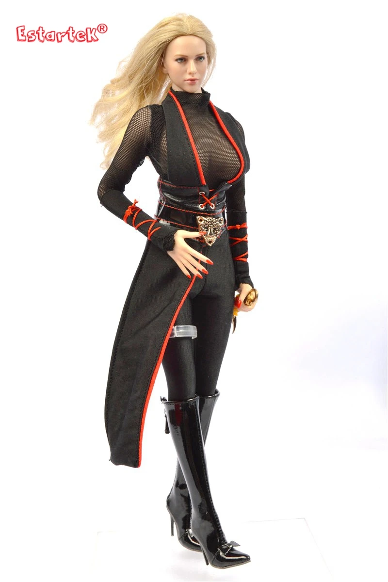 

Estartek 1/6 Customized Hand Made Japan Female Samurai Clothes Set for 12inch Phicen Tbleague Action Figure DIY