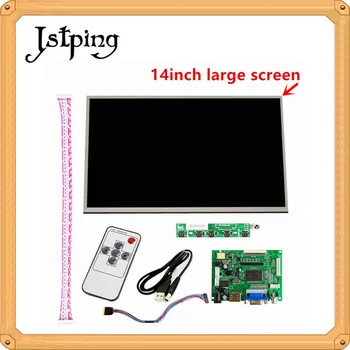 

Jstping 14inch N140B6-L02 N140B6 L02 large size LCD Display screen Monitor Driver Board Control HDMI VGA 2AV For Raspberry Pi 3