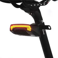 6 шт./лот X5 умный задний фонарь для велосипеда Беспроводной удаленного поворота Управление сигнала задние фары для велосипеда лазерная USB Перезаряжаемые осветитель