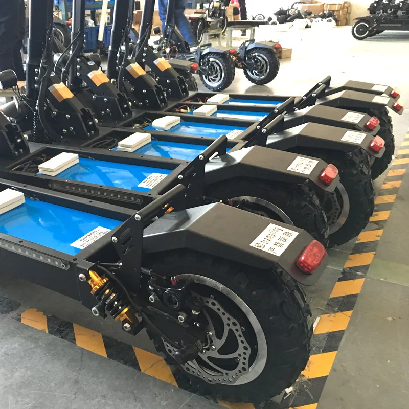 Электрический скутер FLJ для взрослых с мотором 60 в/3200 Вт, мощный самокат с толстыми шинами, складные электрические самокаты для взрослых