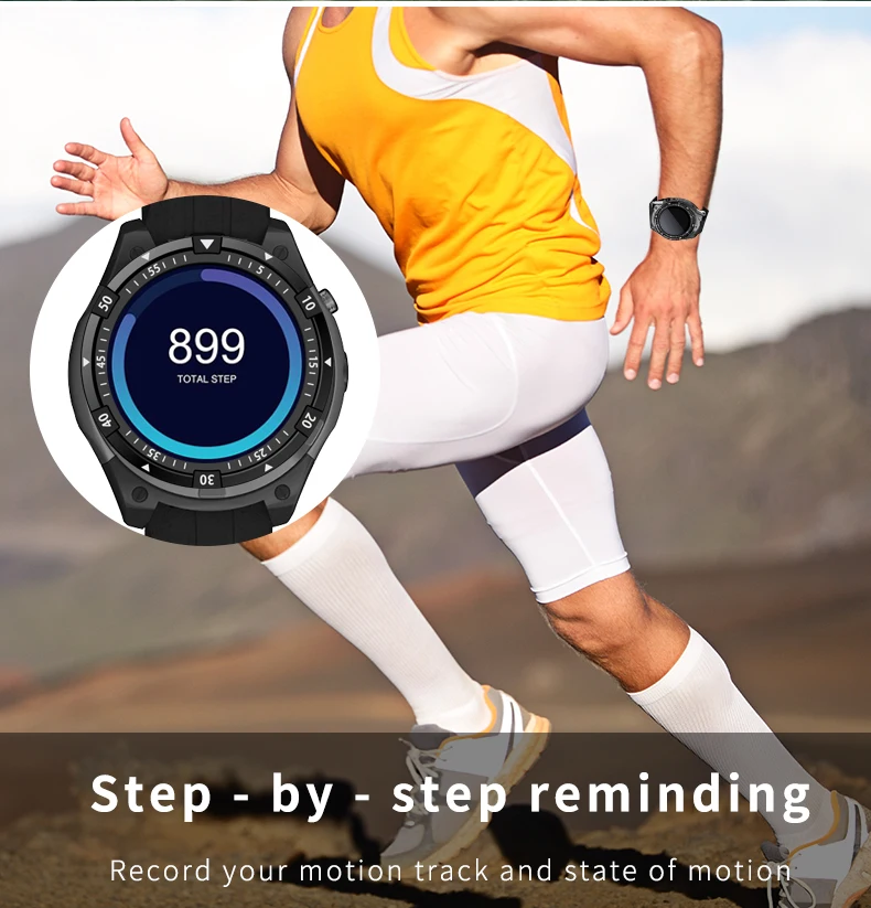 Лучшие продажи мужские Смарт-часы 3g wifi gps 8 GB rom 512 MB ram 1," Smartwatch сотовый телефон часы Пульс ритм android 5,1 наручные часы