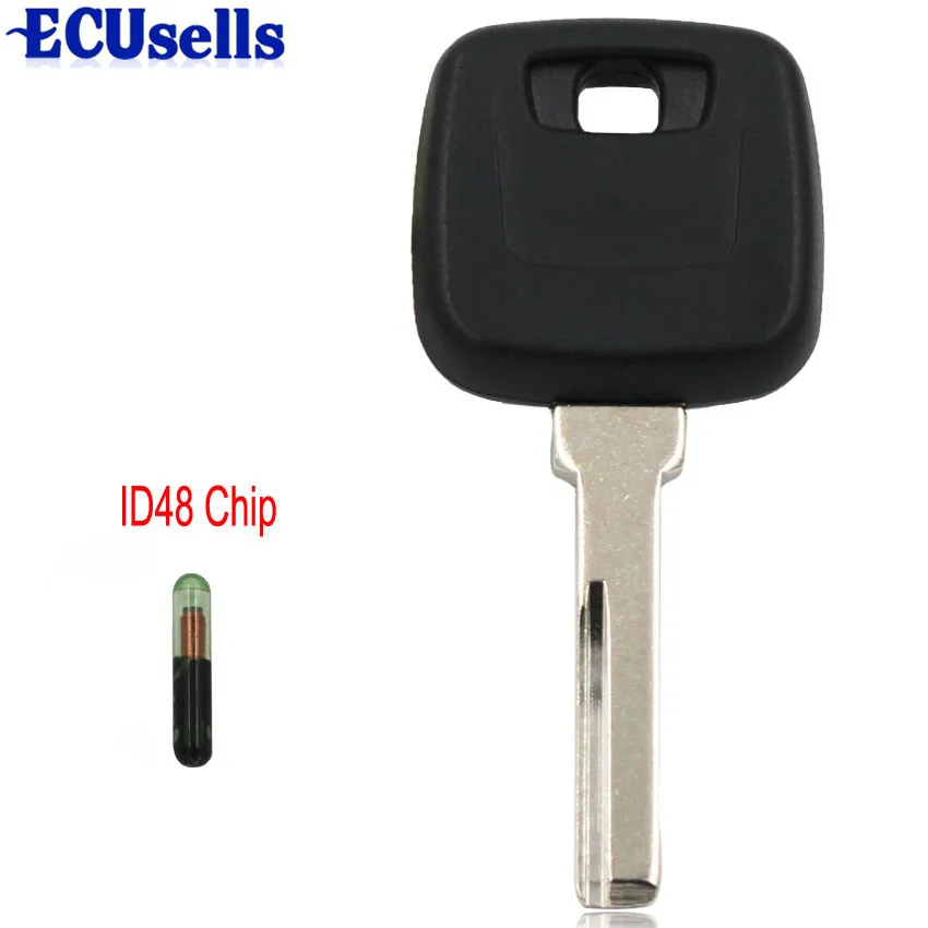 

Transponder Chip ID48 Ignition Blank Key Shell Case Fob For Volvo S40 V40