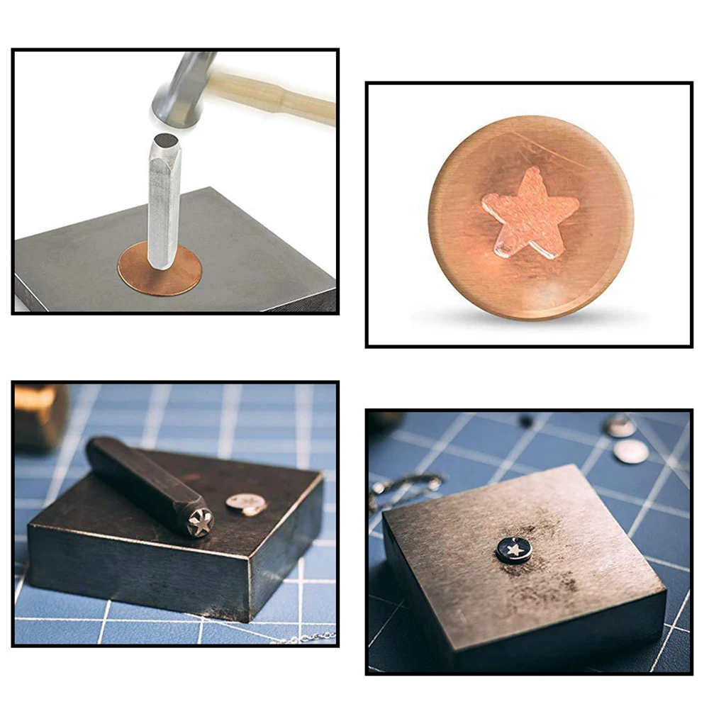 1PCS carbon steel leather stamp punching tool DIY metal carving leather crafts stamp printing mold jewelry leather craft stamps