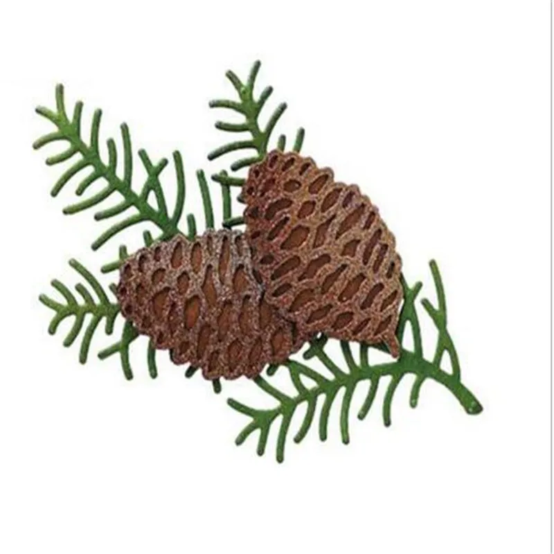 

Pine branch pine cone Metal Cutting Dies Stencils for DIY Scrapbooking Album Paper Card Decorative Craft Embossing Die Cuts