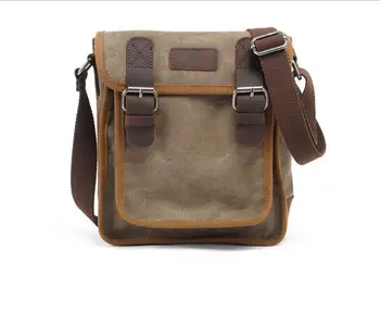 

2019 original design men Vertical canvas shoulder bags male high quality vintage women vintage leisure messenger bags