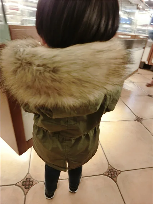 New Boys And Girls Winter Jacket Thickness Army green Parka Coat Doudoune Enfant Boys Jacket 6WBT008