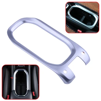 

DWCX ABS Car Interior Cup Holder Panel Cover Trim Frame fit for Honda Vezel / HR-V 2014 2015 2016 2017 2018