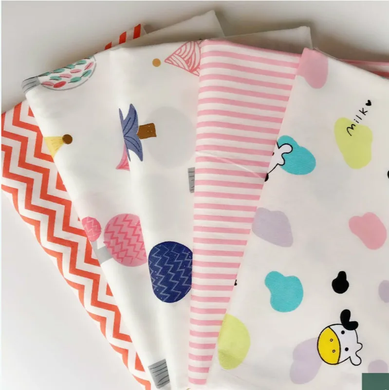 

Cotton Fabric 100% Cotton Bed sheet Cloth for DIY Sewing Quilting Fat Quarters Material For Baby&Child 160x50cm