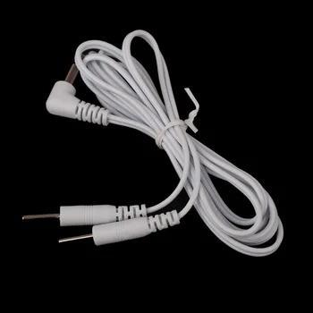 

3.5mm Plug 2 Pins Lead Wires Connecting Cables for Electrode Pad Digital TENS Therapy Massager Body Massage Health Care