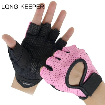 

Brand New Cycling Gloves Anti-slip Men Women Half Finger Gloves Breathable Summer Sports Gloves Gym Exercise Training Mittens