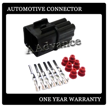 

6 Pin Male Auto Electrical Connector For Japanese Cars Black With Terminals+Seals