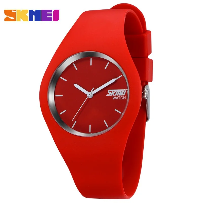 SKMEI NEW Students Sports Waterproof Wristwatches Unisex Silicone Strap Multicolor Children Jelly Kid Quartz Watch Swim Outdoor | Наручные