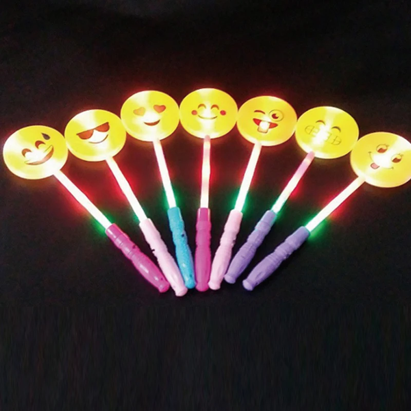 led party Smiley face magic stick smile stick Glow Stick Cartoon Emoji
