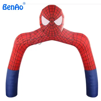 Cheap R168 Free Shipping+blower New Design Inflatable Spider Man Arch/inflatable Advertising Finish Line Arch